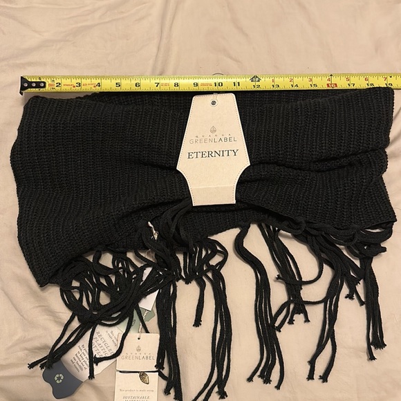 Scarf Quagga Green Label Eternity Scarf Navy BNWT - Picture 7 of 8